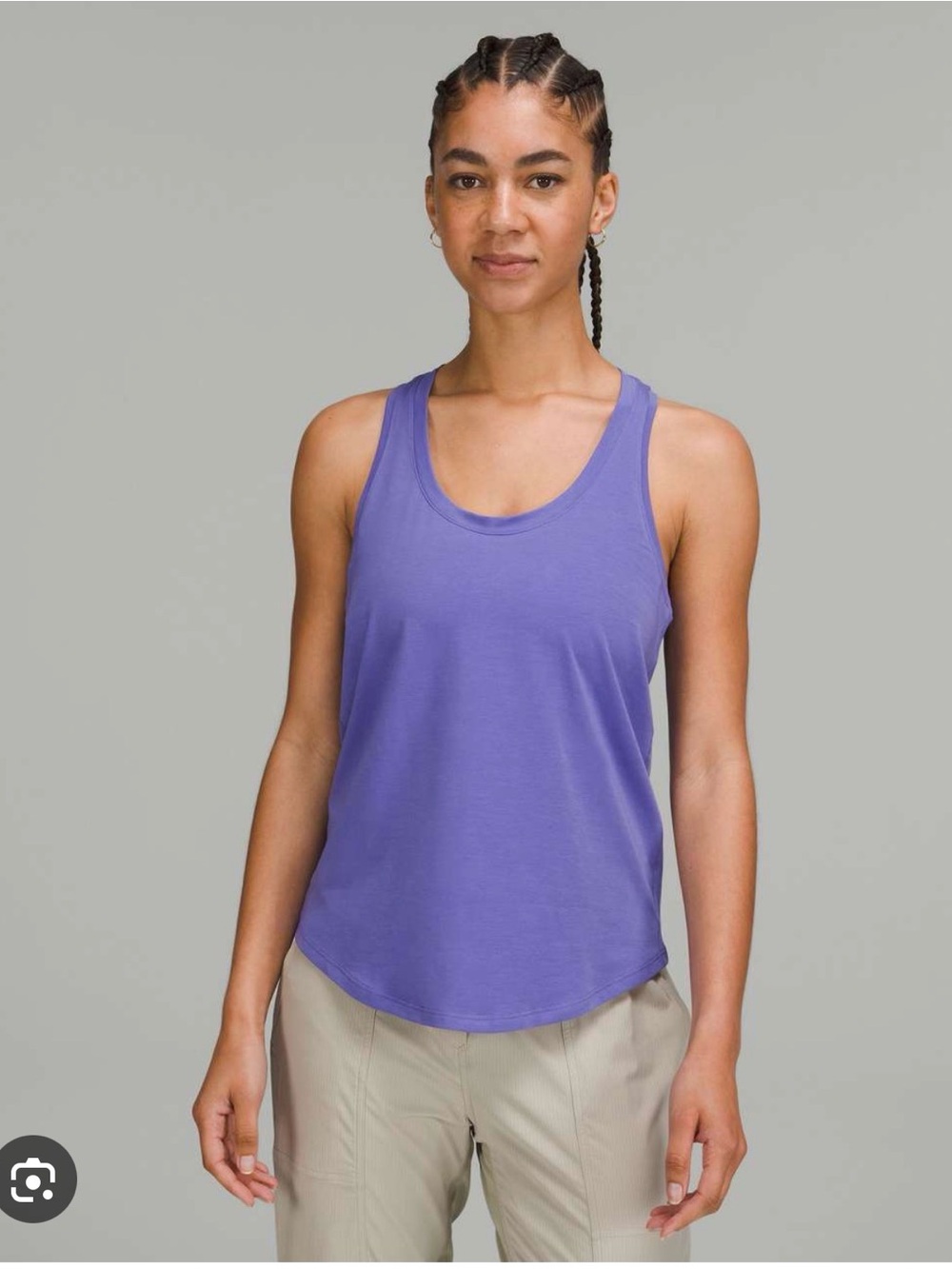 lululemon Love Tank Top Women's purple periwinkle Athletic Tank - charged indigo